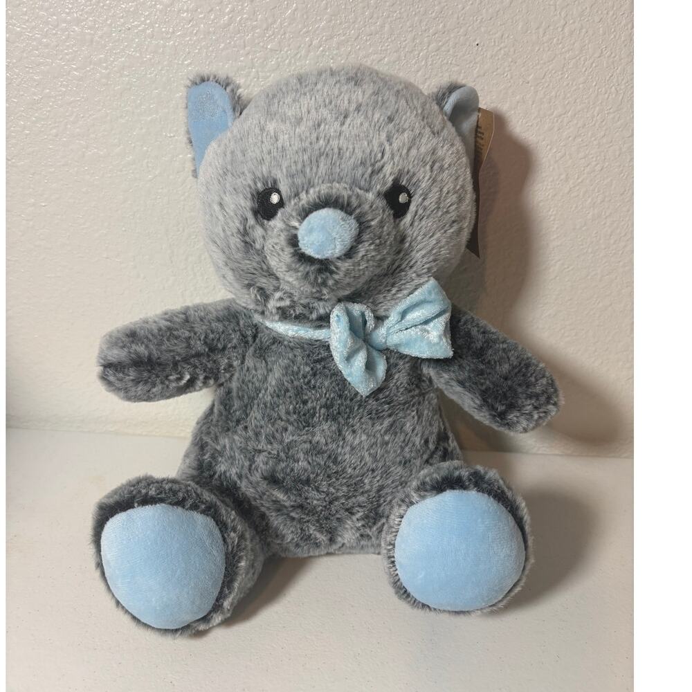 PetSmart NWT Lucky Bear Gray Plush Dog Toy Squaker 11" Stuffed Animal 2025